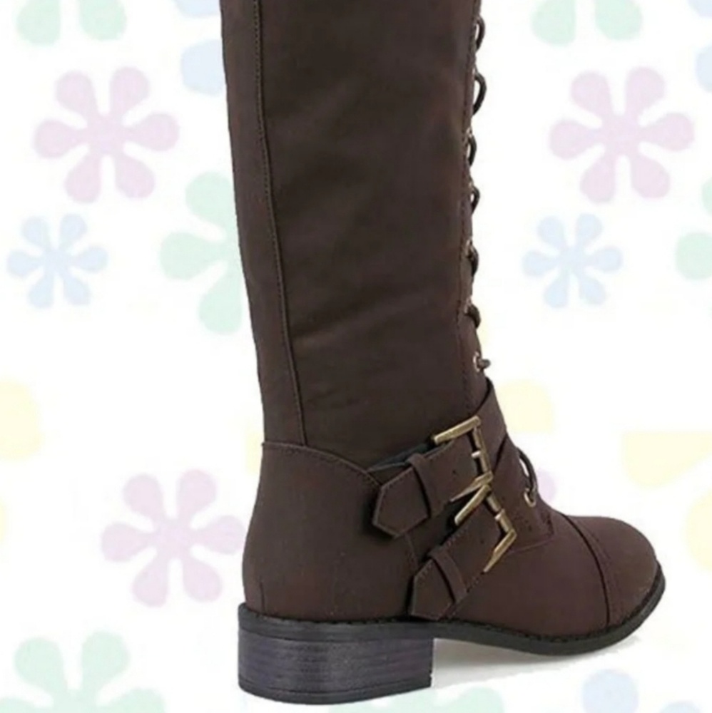 Tall combat boots - Picture 2 of 5